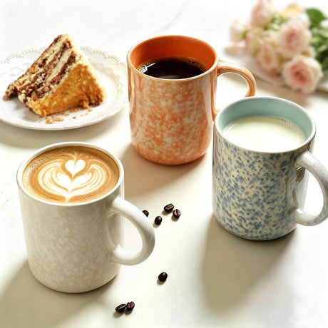 Mileer 17oz Ceramic Coffee Mugs – Set of 4